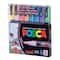 Uni POSCA PC-3M 8 Color Fine Tip Glitter Paint Marker Set